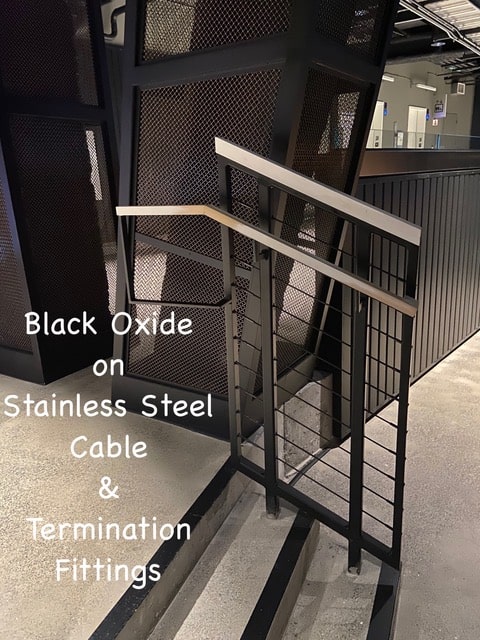 black oxide cable install