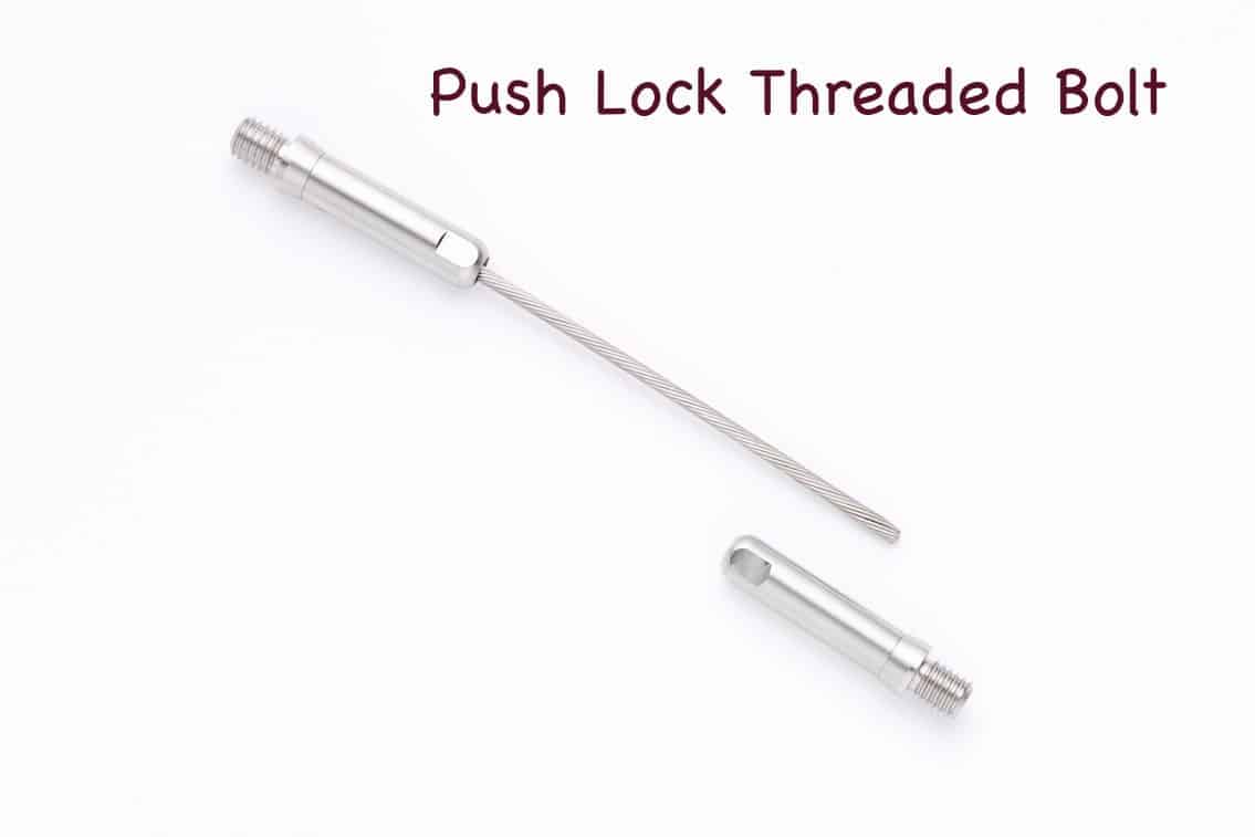 push lock threaded bolt