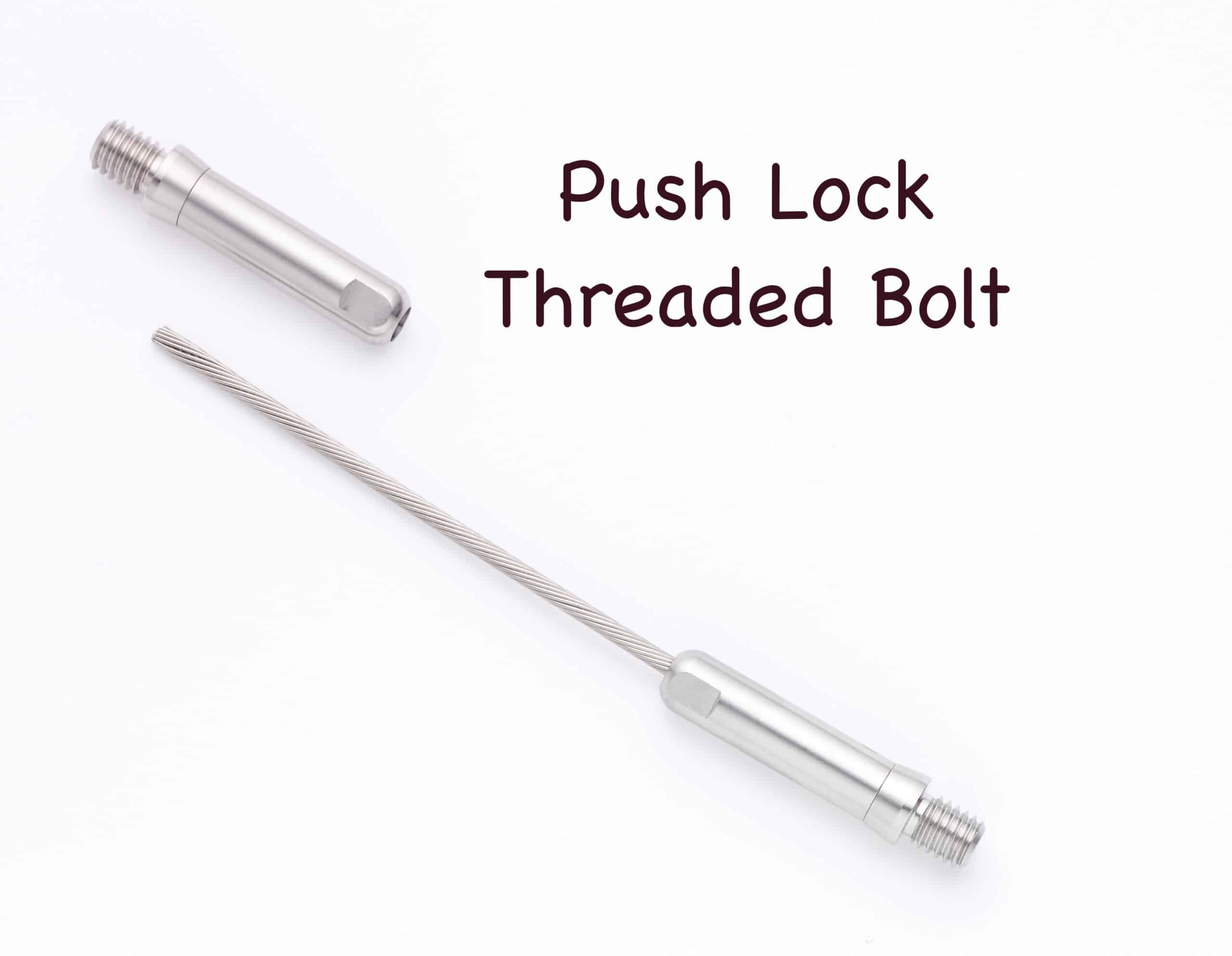 push lock threaded bolt