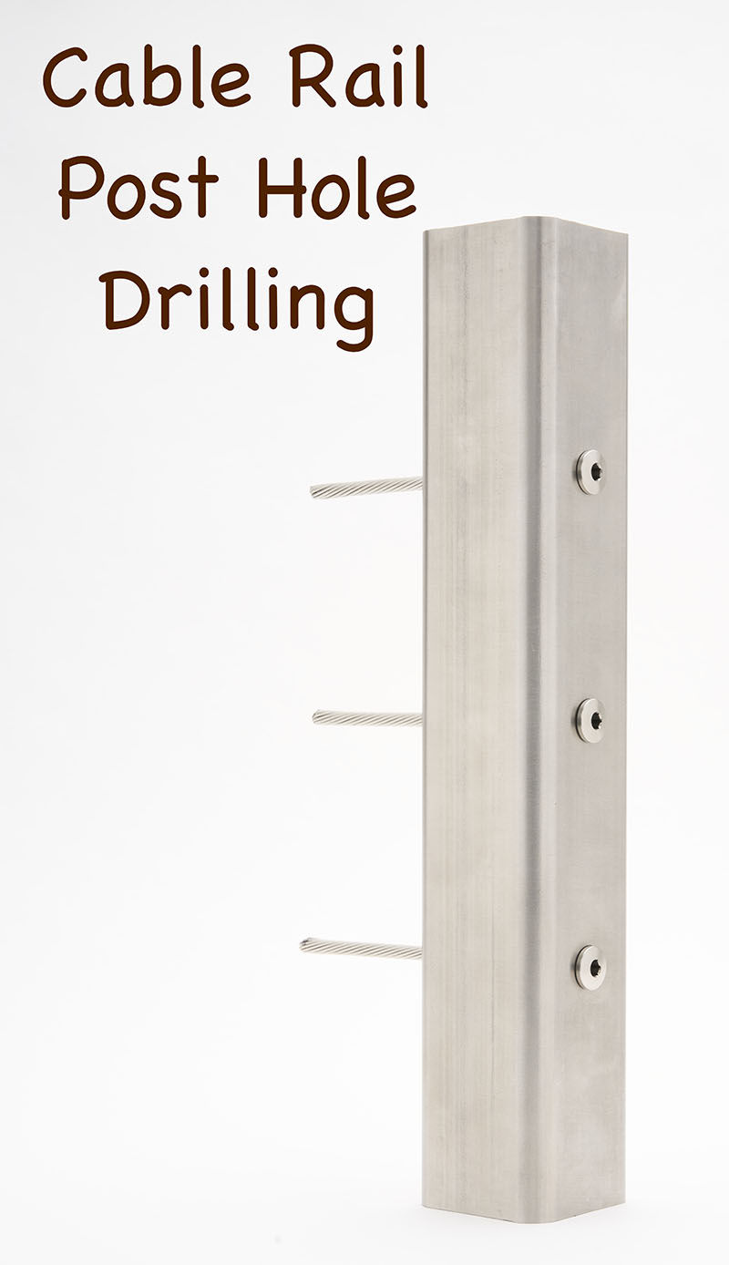 cable railing hole drilling service
